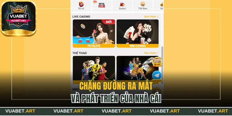 Chặng đường ra mắt và phát triển của nhà cái