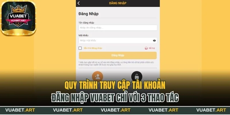 Hướng dẫn đăng nhập Vuabet chỉ với 3 bước đơn giản 