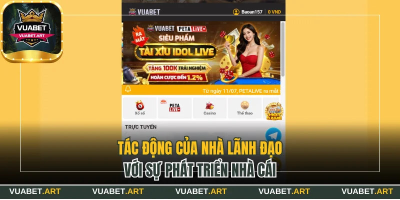 Tác động của nhà lãnh đạo với sự phát triển nhà cái